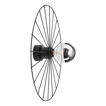 Væglampe MONTANA 1xE27/15W/230V diameter 45 cm sort