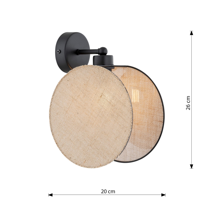 Væglampe MOTIF 1xE14/10W/230V beige