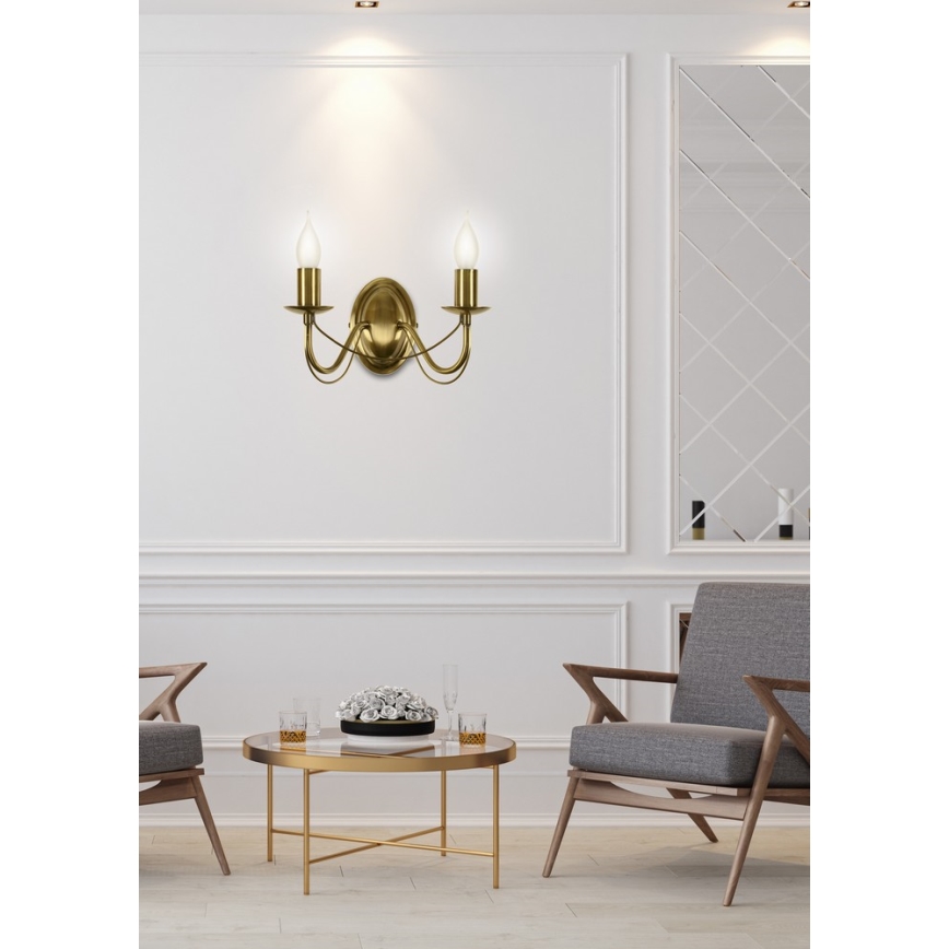 Væglampe MUZA 2xE14/40W/230V