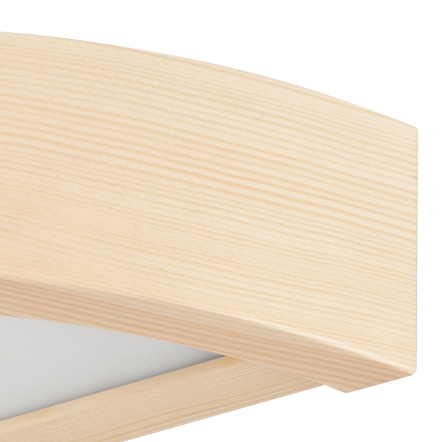 Væglampe NATURAL 1xE27/60W/230V fyrretræ/beige