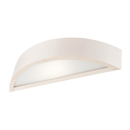 Væglampe NATURAL 1xE27/60W/230V fyrretræ/cremefarvet