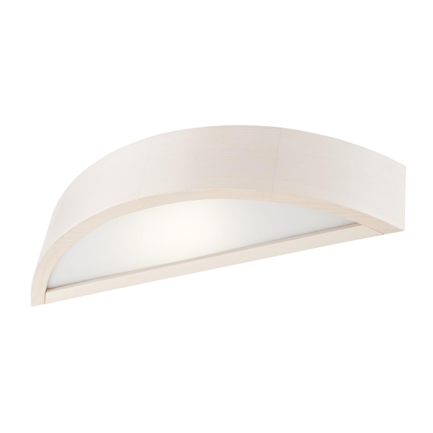 Væglampe NATURAL 1xE27/60W/230V fyrretræ/cremefarvet