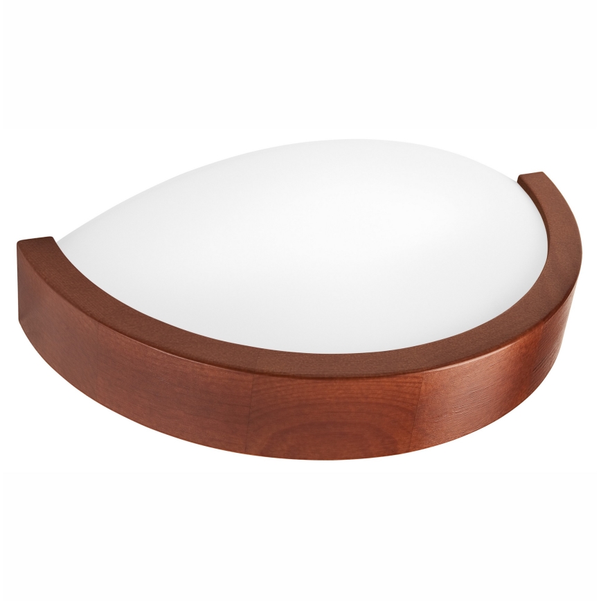 Væglampe NATURAL SLIM 1xE27/60W/230V fyrretræ/brun