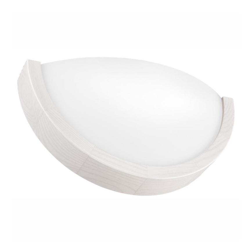 Væglampe NATURAL SLIM 1xE27/60W/230V fyrretræ/hvid