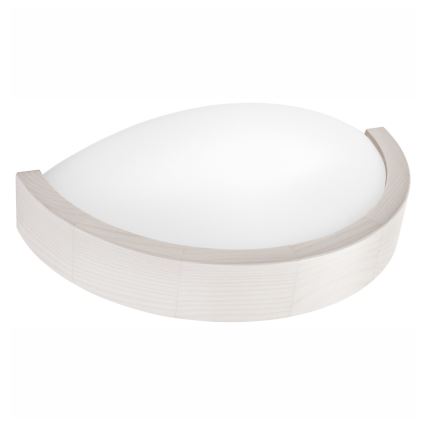 Væglampe NATURAL SLIM 1xE27/60W/230V fyrretræ/hvid