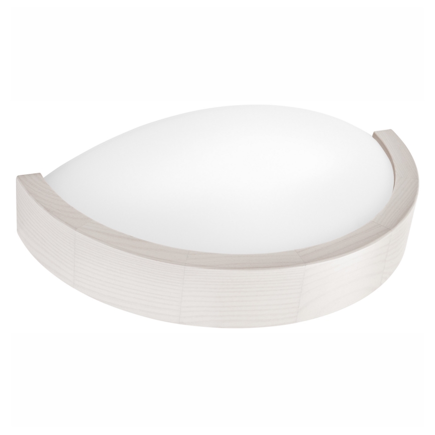 Væglampe NATURAL SLIM 1xE27/60W/230V fyrretræ/hvid