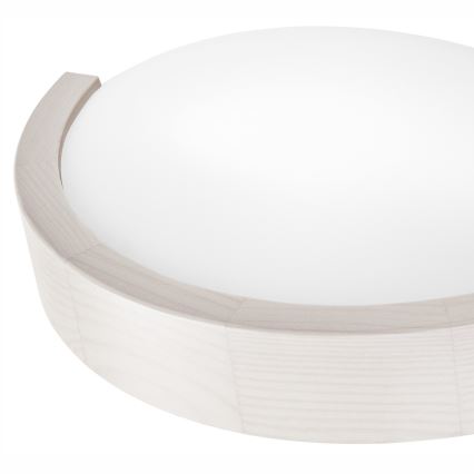 Væglampe NATURAL SLIM 1xE27/60W/230V fyrretræ/hvid