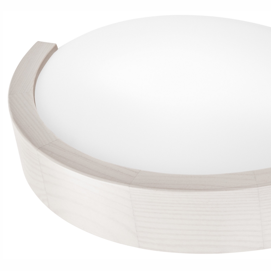 Væglampe NATURAL SLIM 1xE27/60W/230V fyrretræ/hvid