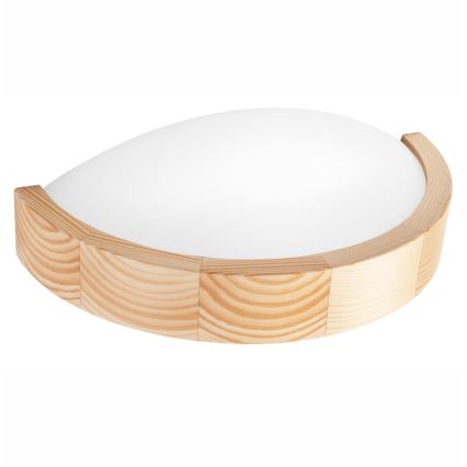 Væglampe NATURAL SLIM 1xE27/60W/230V fyrretræ