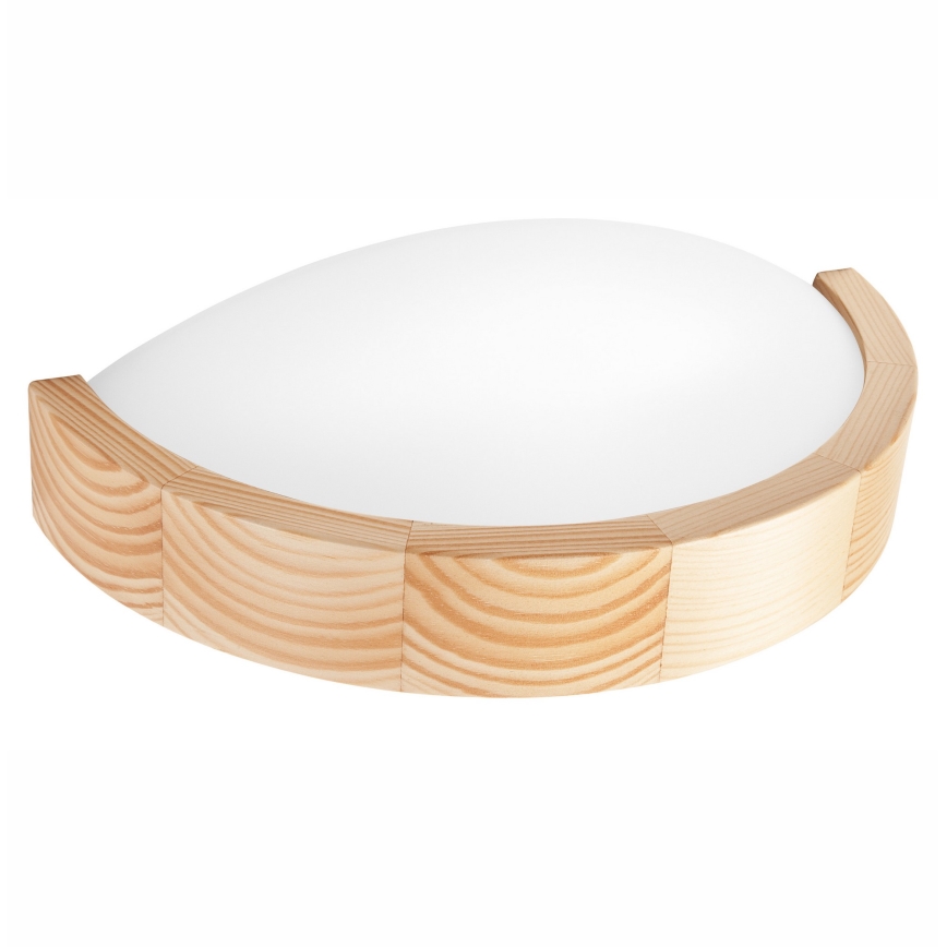 Væglampe NATURAL SLIM 1xE27/60W/230V fyrretræ