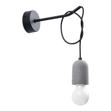 Væglampe NESO 1xE27/15W/230V beton