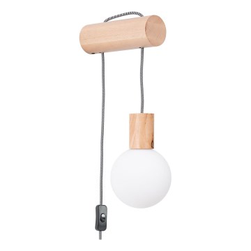 Væglampe NIBMI 1xG9/8W/230V bøg