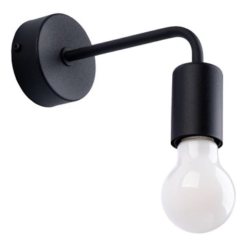 Væglampe NORAH 1xE27/15W/230V sort
