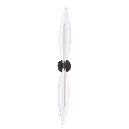 Væglampe NORDIC 2xG9/5W/230V sort/klar