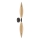 Væglampe NORDIC 2xG9/5W/230V sort/røget beige