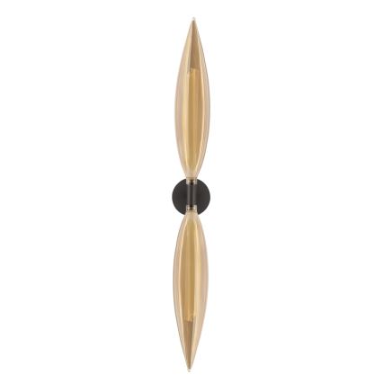 Væglampe NORDIC 2xG9/5W/230V sort/røget beige