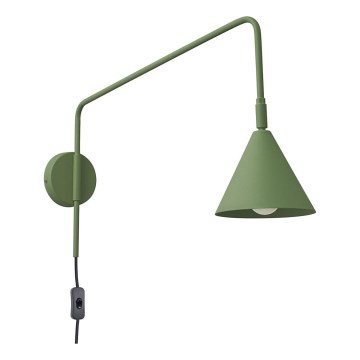 Væglampe NOX 1xE14/10W/230V grøn