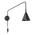 Væglampe NOX 1xE14/10W/230V sort