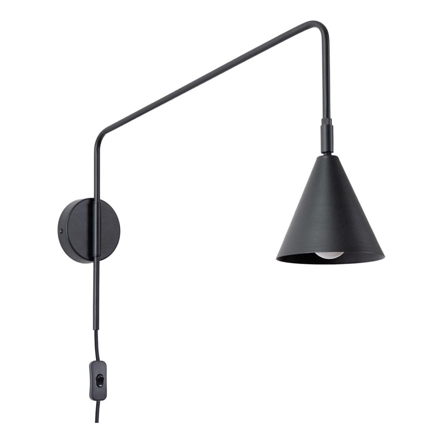 Væglampe NOX 1xE14/10W/230V sort