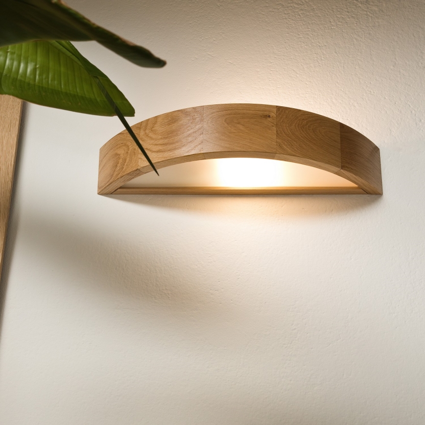 Væglampe OAK 1xE27/60W/230V eg