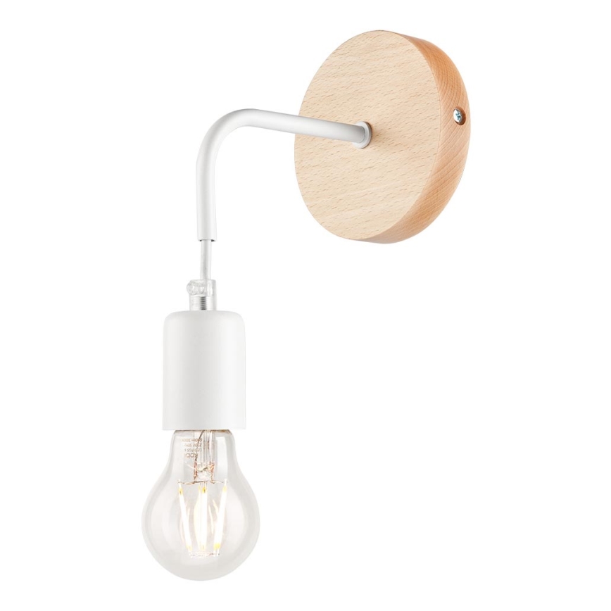 Væglampe ORAZIO 1xE27/60W/230V bøg