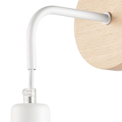 Væglampe ORAZIO 1xE27/60W/230V bøg