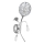Væglampe ORLEAN 1xE14/10W/230V skinnende krom