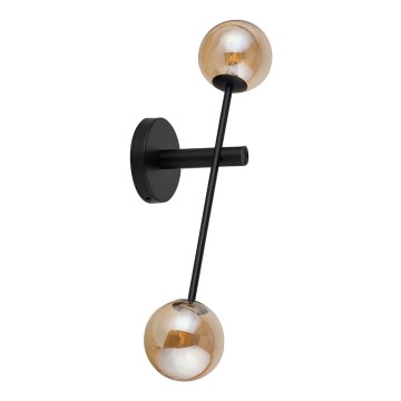 Væglampe ORO 2xG9/12W/230V sort/guldfarvet