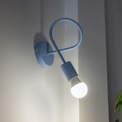Væglampe OXFORD 1xE27/15W/230V blå