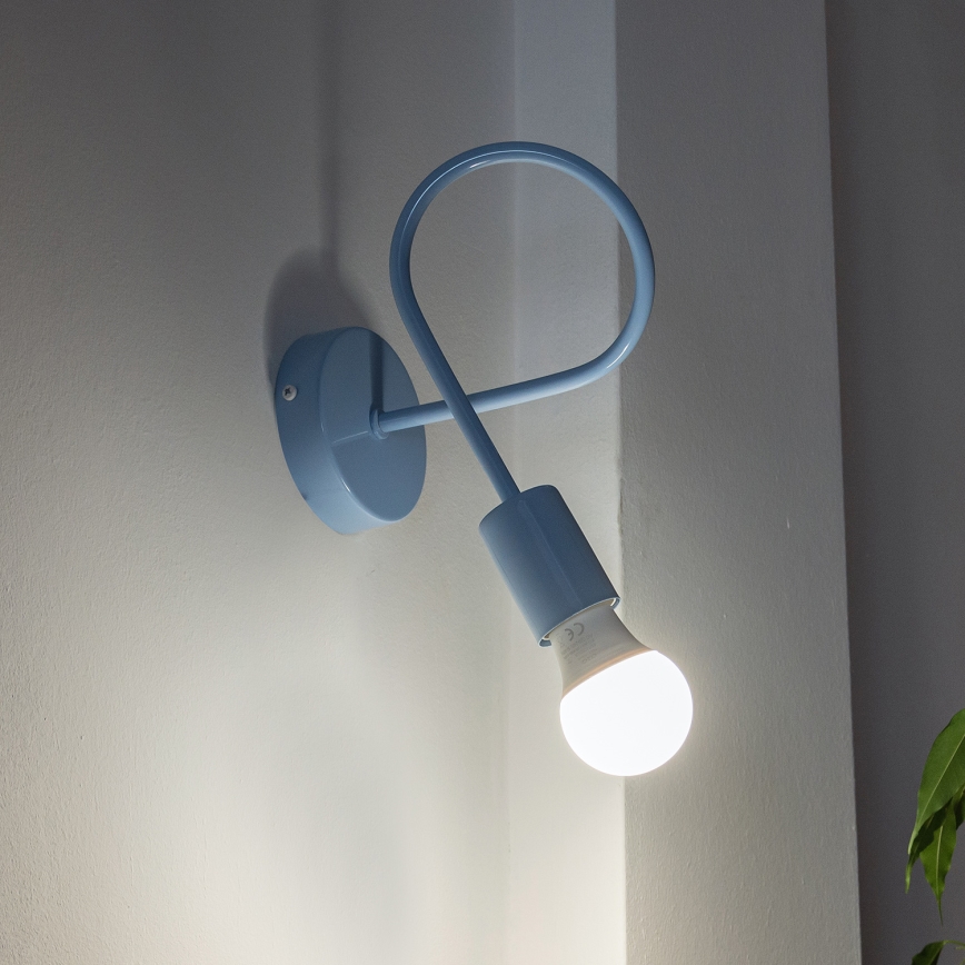 Væglampe OXFORD 1xE27/15W/230V blå