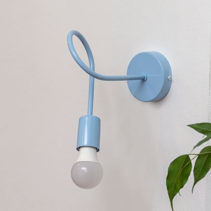 Væglampe OXFORD 1xE27/15W/230V blå