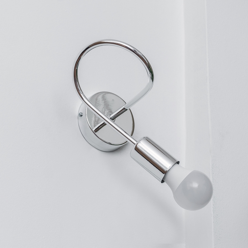 Væglampe OXFORD 1xE27/15W/230V blank krom