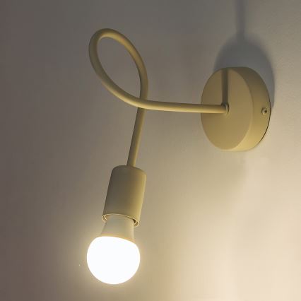Væglampe OXFORD 1xE27/15W/230V cremefarvet