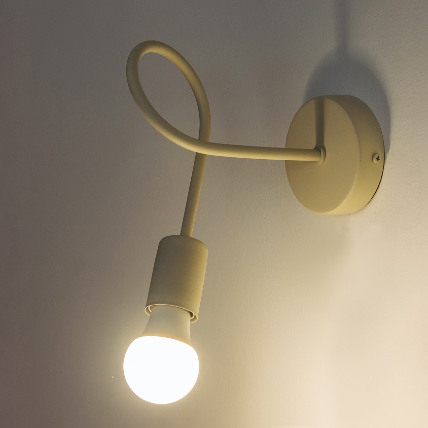 Væglampe OXFORD 1xE27/15W/230V cremefarvet