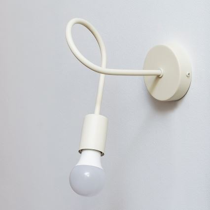 Væglampe OXFORD 1xE27/15W/230V cremefarvet
