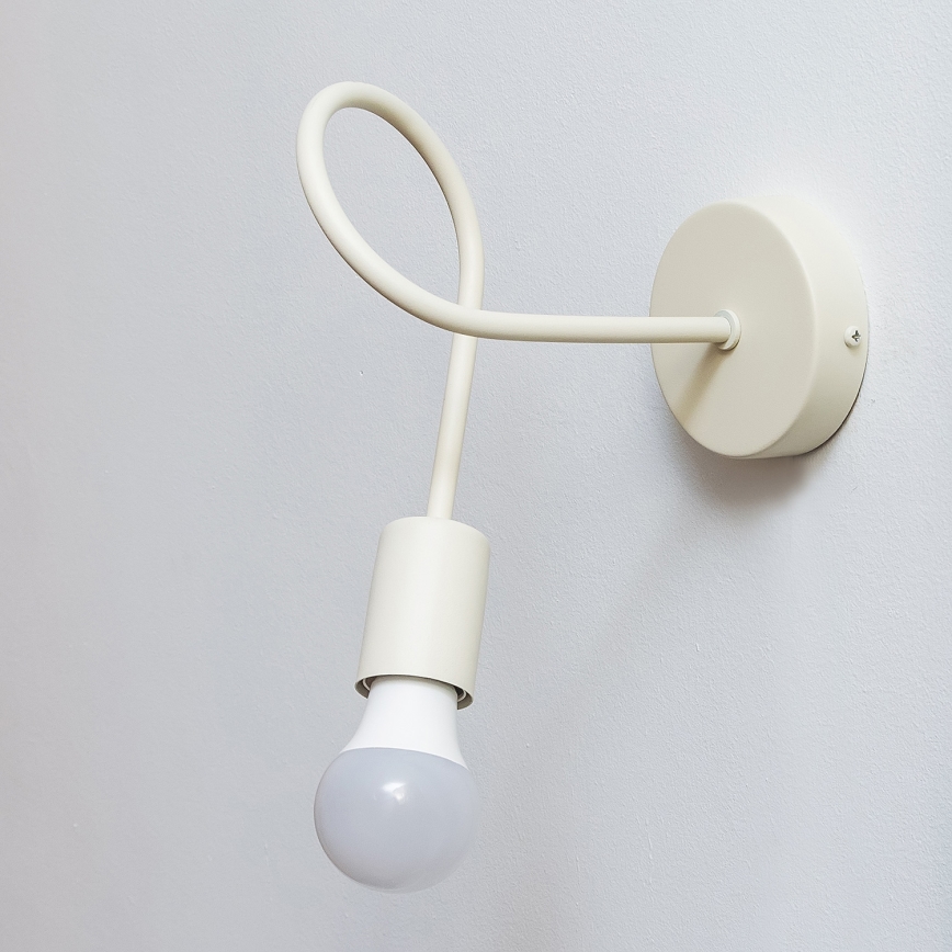 Væglampe OXFORD 1xE27/15W/230V cremefarvet