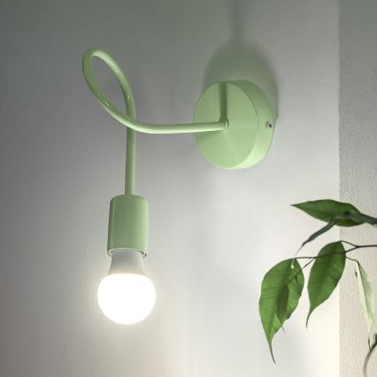 Væglampe OXFORD 1xE27/15W/230V grøn