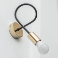 Væglampe OXFORD 1xE27/15W/230V guld/sort