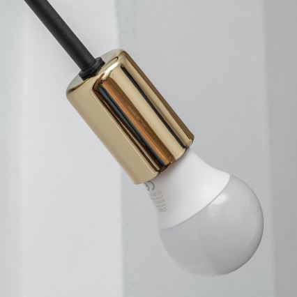 Væglampe OXFORD 1xE27/15W/230V guld/sort