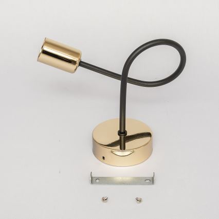 Væglampe OXFORD 1xE27/15W/230V guld/sort