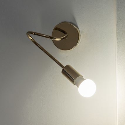 Væglampe OXFORD 1xE27/15W/230V, guldfarvet