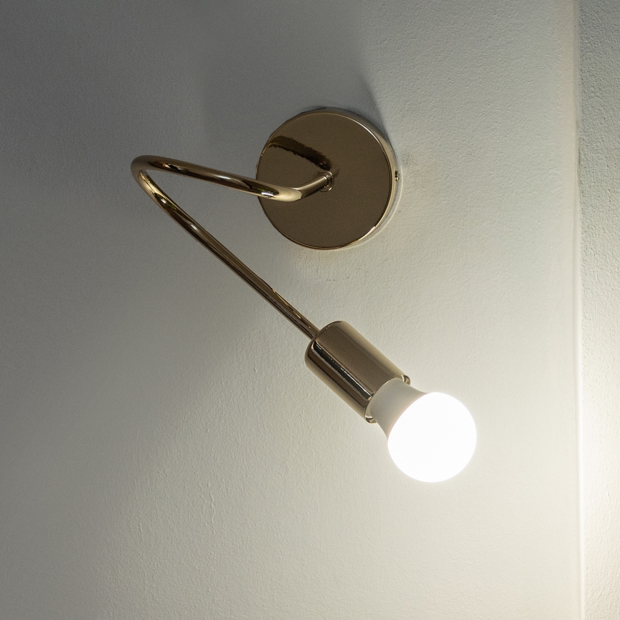 Væglampe OXFORD 1xE27/15W/230V, guldfarvet