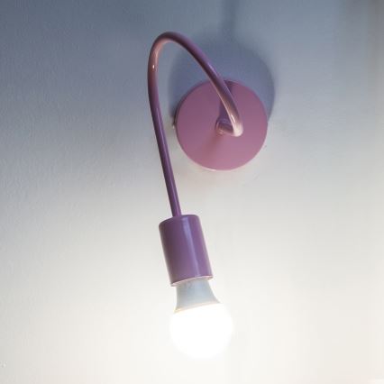 Væglampe OXFORD 1xE27/15W/230V lyserød