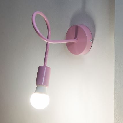 Væglampe OXFORD 1xE27/15W/230V rosa