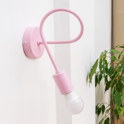Væglampe OXFORD 1xE27/15W/230V rosa