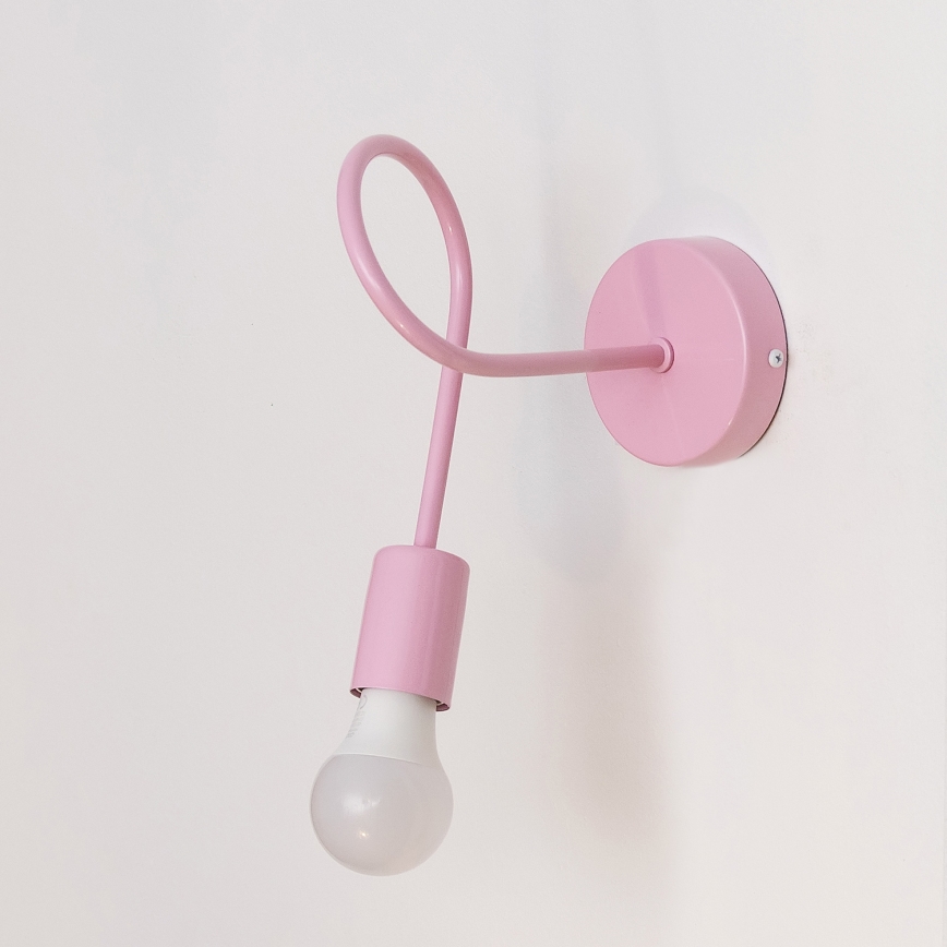 Væglampe OXFORD 1xE27/15W/230V rosa
