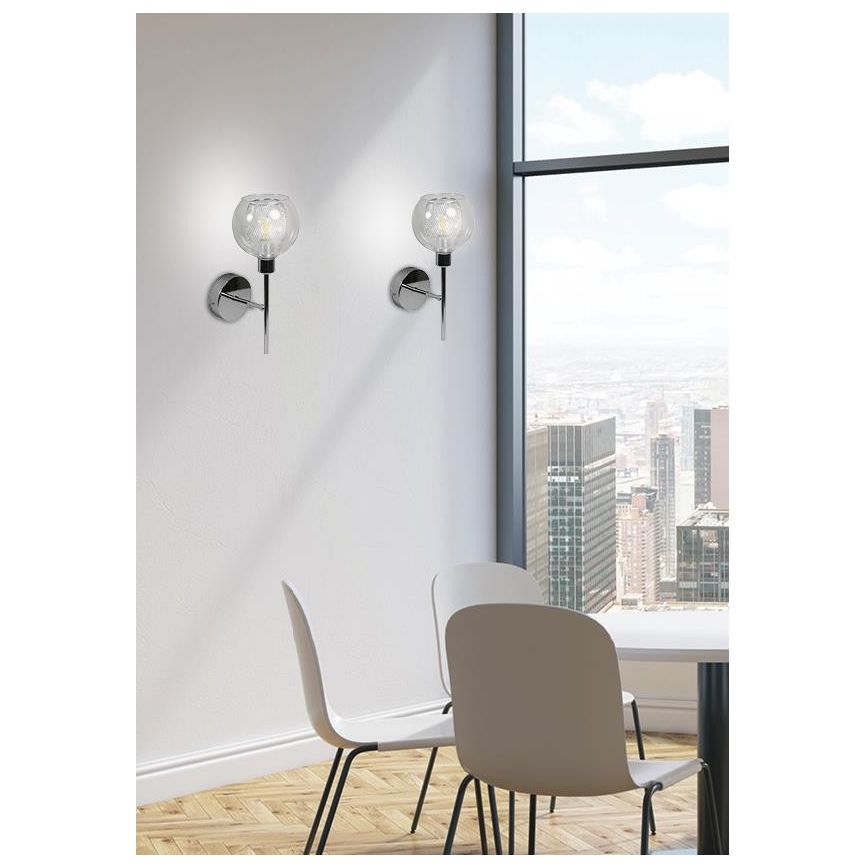 Væglampe OZZO 1xE14/40W/230V