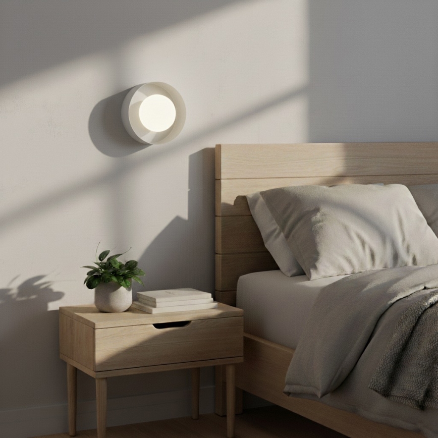 Væglampe OZZY 1xG9/8W/230V hvid