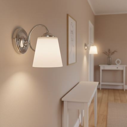 Væglampe PAFOS 1xE27/15W/230V poleret krom