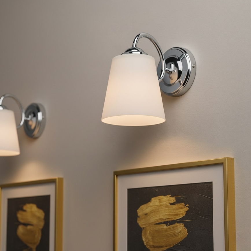 Væglampe PAFOS 1xE27/15W/230V poleret krom